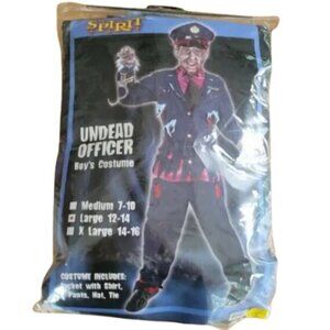 SPIRIT Un-dead Officer Costume Sz. Large 12-14 Gently Used